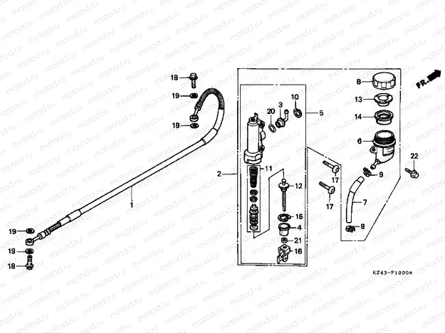 F-10 REAR MAIN BRAKE CYLINDER