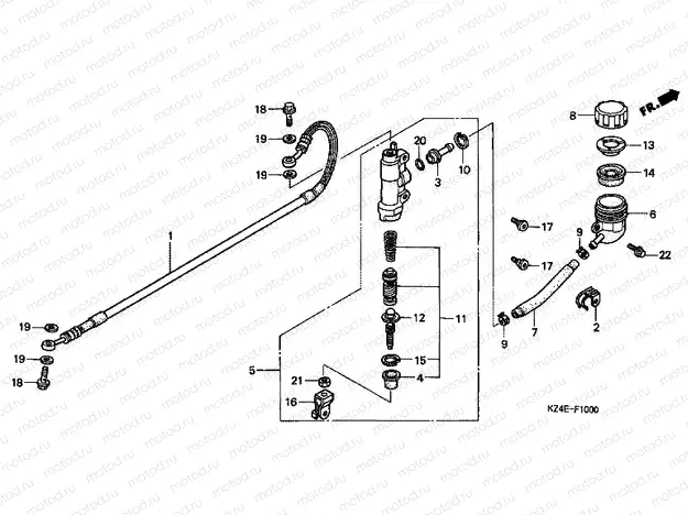 F-10 REAR MAIN BRAKE CYLINDER