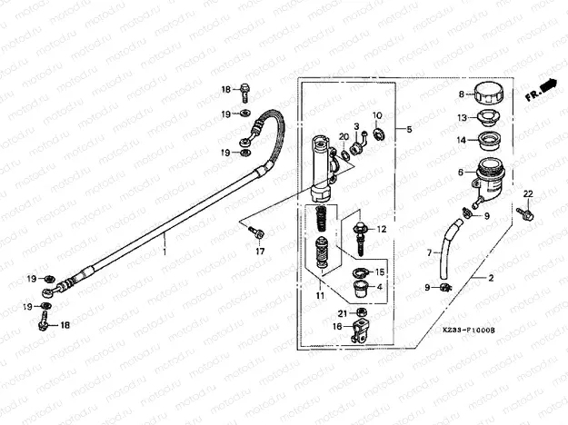 F-10 REAR MAIN BRAKE CYLINDER