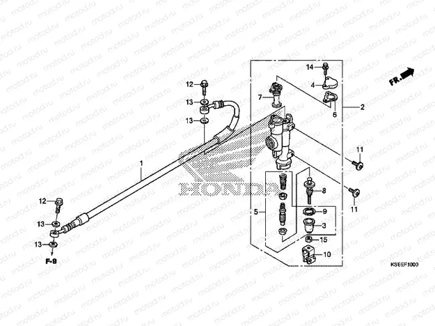 F-10 REAR MASTER CYLINDER