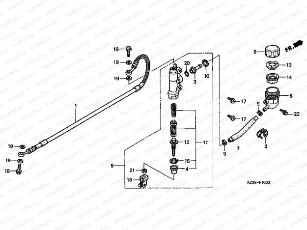 F-10 REAR MASTER CYLINDER