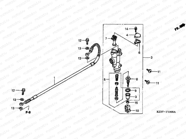 F-10 REAR MASTER CYLINDER
