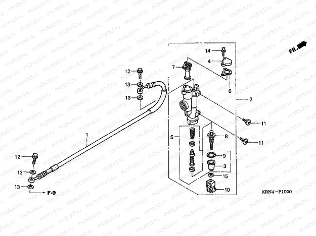 F-10 REAR MASTER CYLINDER