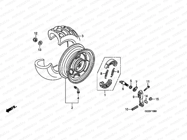 F-10 REAR WHEEL