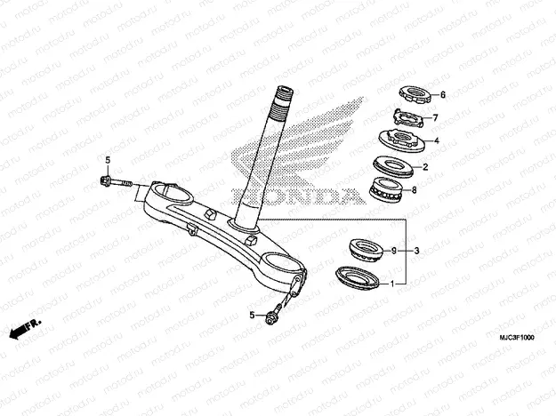 F-10 STEERING STEM