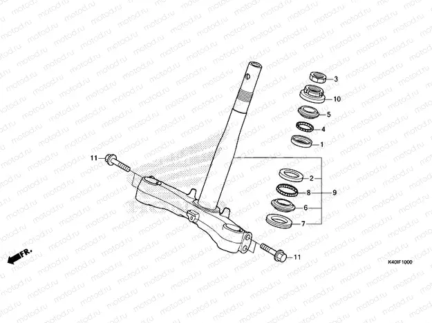 F-10 STEERING STEM