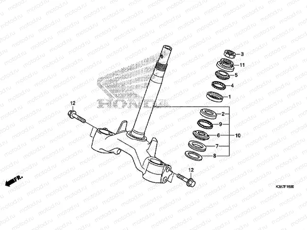 F-10 STEERING STEM