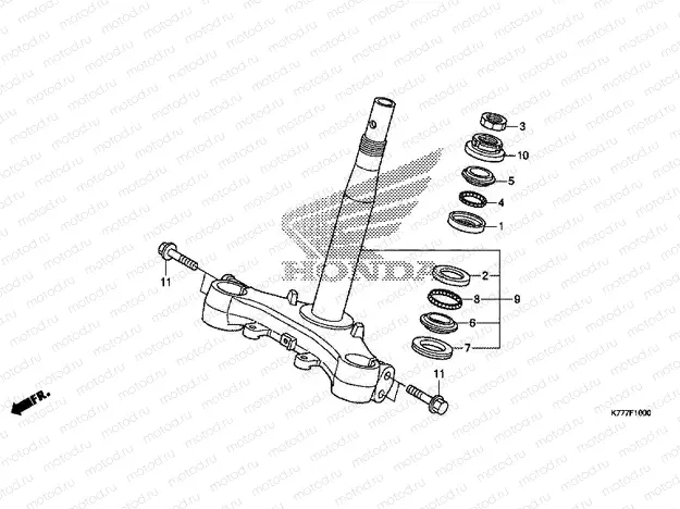 F-10 STEERING STEM