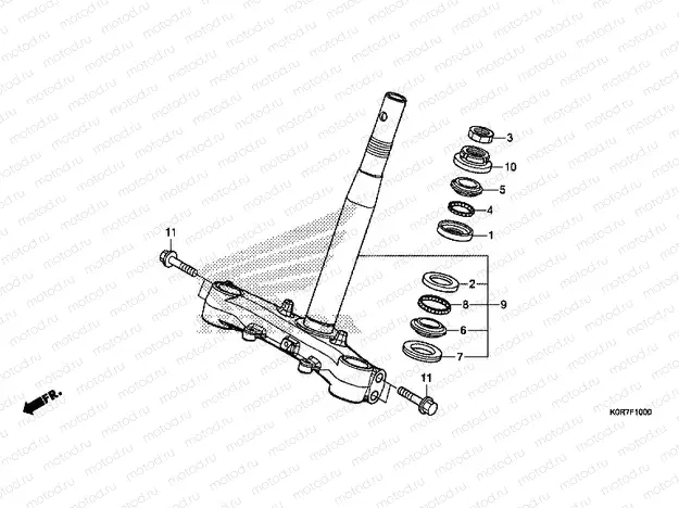 F-10 STEERING STEM