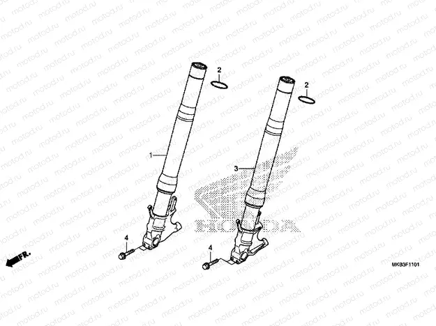 F-11-1 FRONT FORK (CBR1000S / SA)