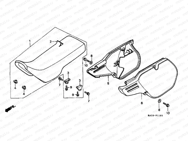 F-11-1 SEAT / SIDE COVER (2)