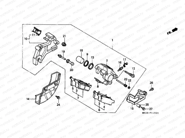 F-11-2 REAR BRAKE PANEL