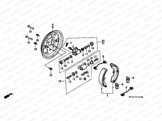 F-11 FRONT BRAKE PANEL