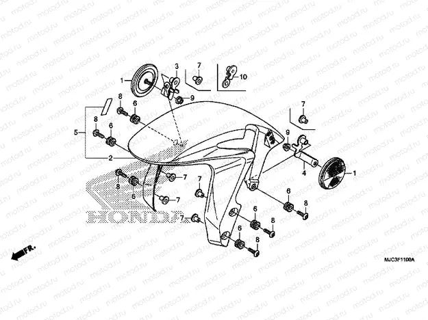 F-11 FRONT FENDER