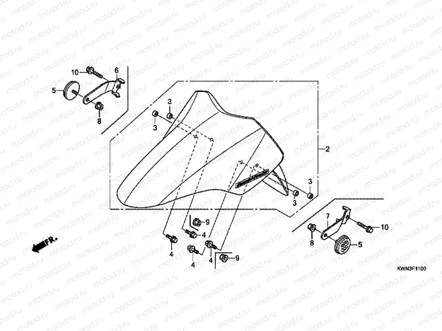 F-11 FRONT FENDER