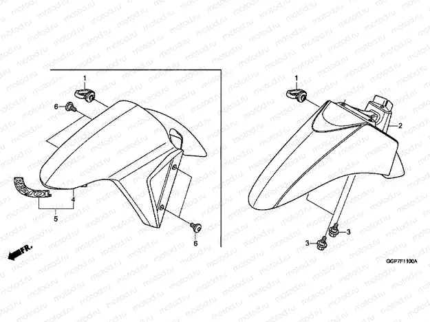 F-11 FRONT FENDER