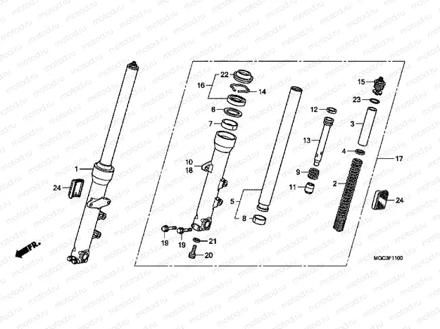 F-11 FRONT FORK