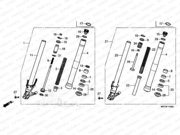 F-11 FRONT FORK