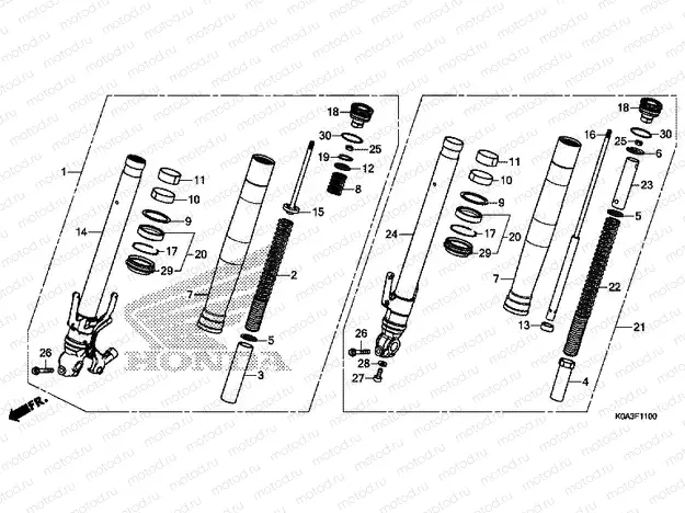F-11 FRONT FORK