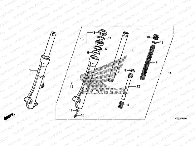 F-11 FRONT FORK