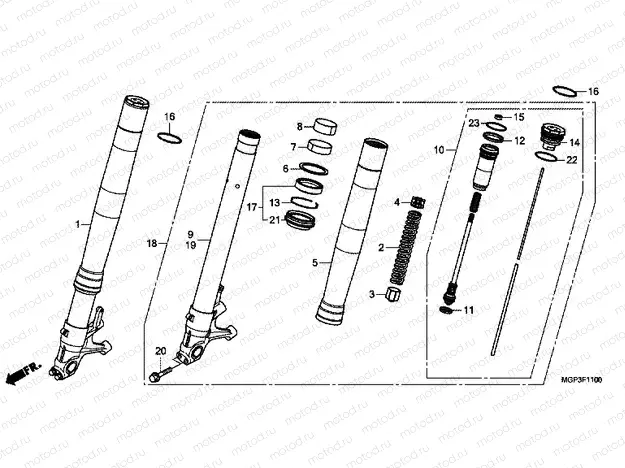 F-11 FRONT FORK (CBR1000RR / RA)