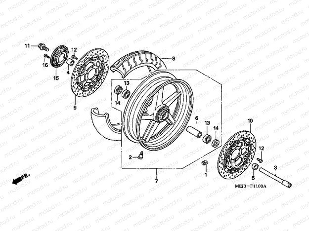 F-11 FRONT WHEEL