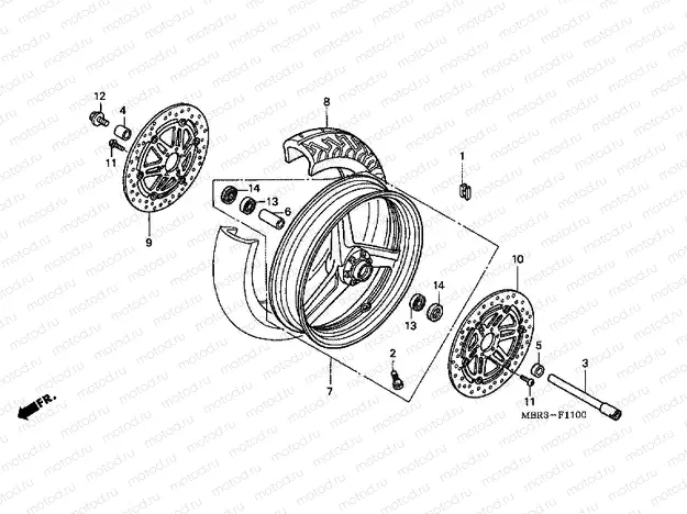 F-11 FRONT WHEEL