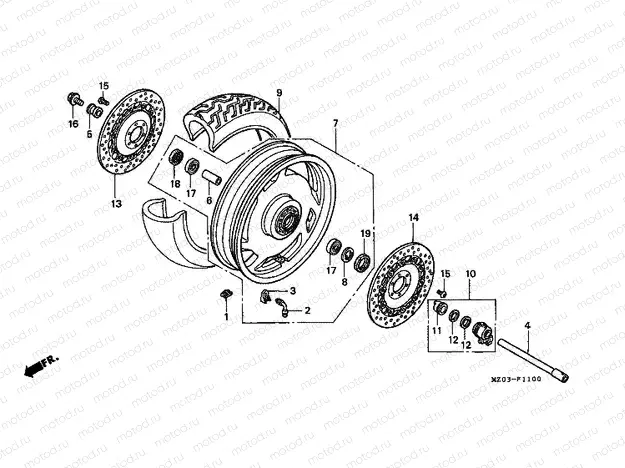 F-11 FRONT WHEEL
