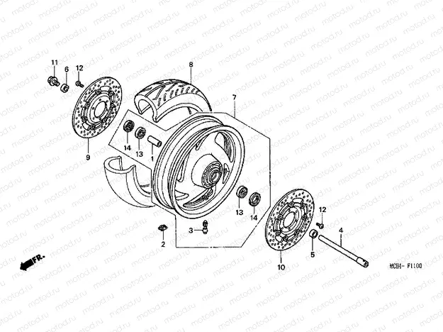 F-11 FRONT WHEEL