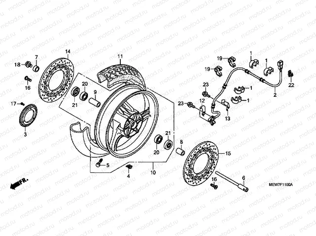F-11 FRONT WHEEL