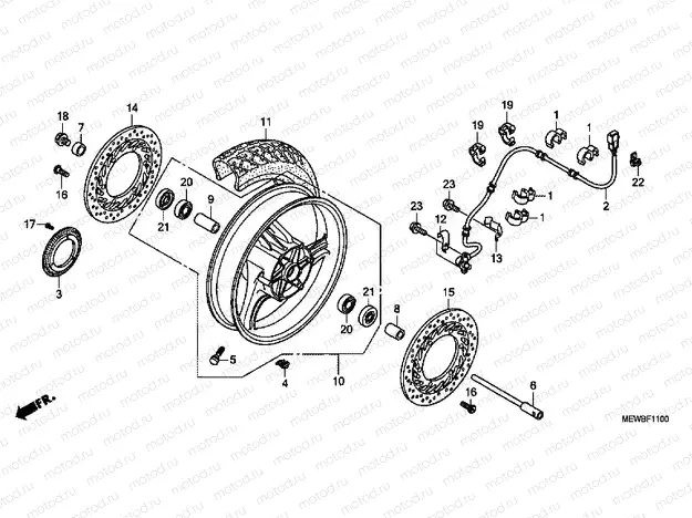 F-11 FRONT WHEEL
