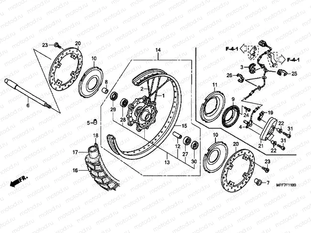 F-11 FRONT WHEEL