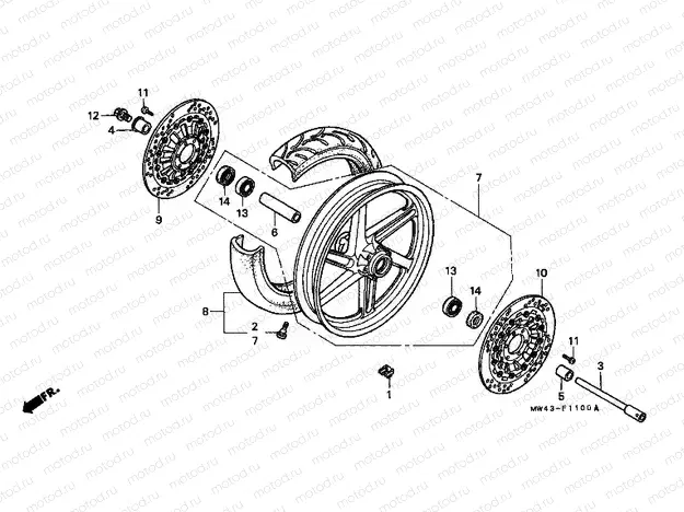 F-11 FRONT WHEEL