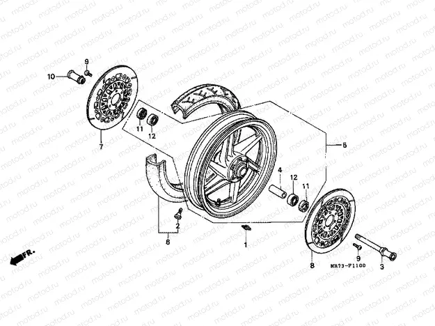 F-11 FRONT WHEEL