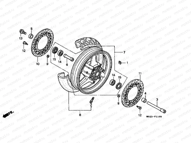 F-11 FRONT WHEEL