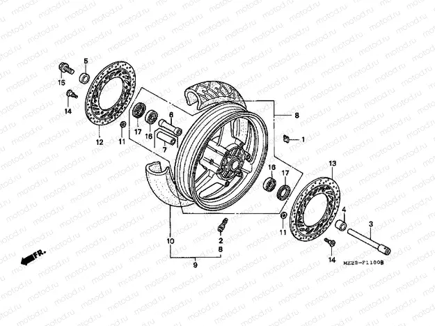 F-11 FRONT WHEEL