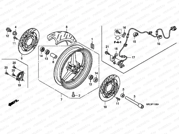 F-11 FRONT WHEEL