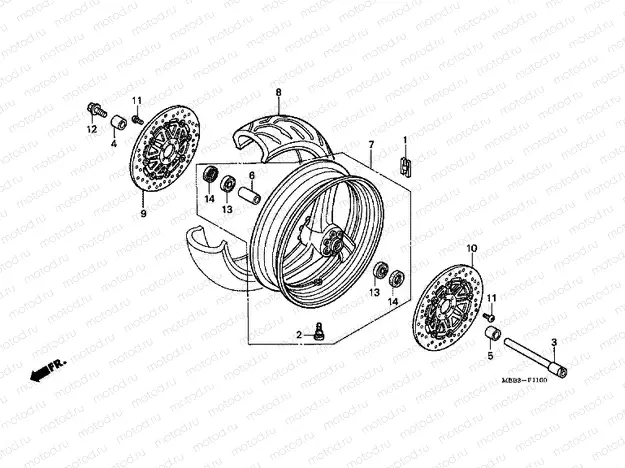 F-11 FRONT WHEEL