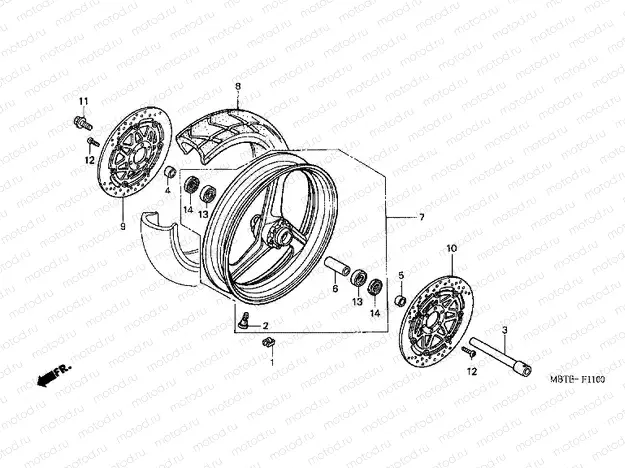 F-11 FRONT WHEEL