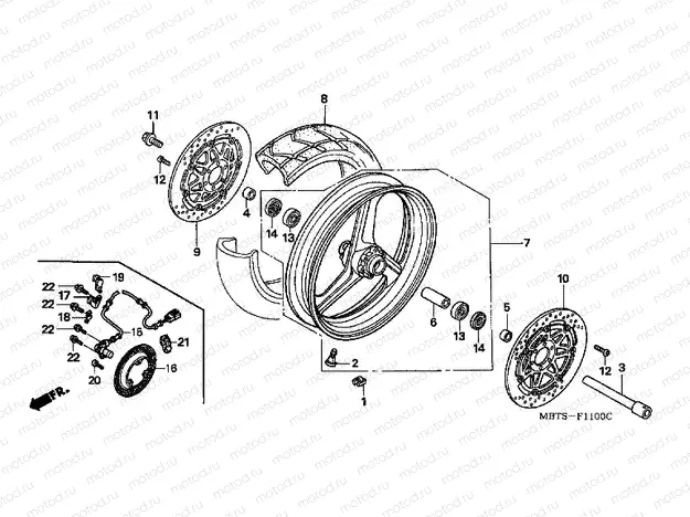 F-11 FRONT WHEEL