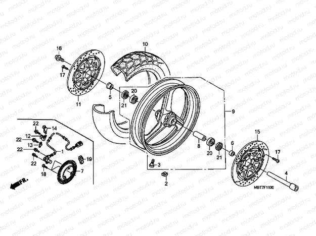 F-11 FRONT WHEEL