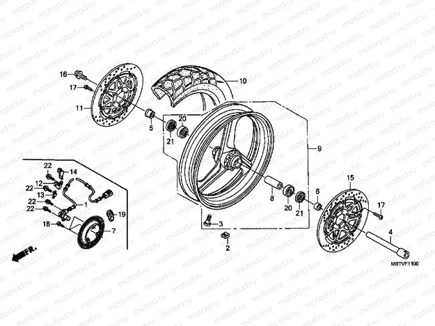 F-11 FRONT WHEEL
