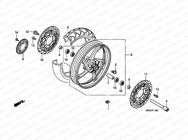 F-11 FRONT WHEEL