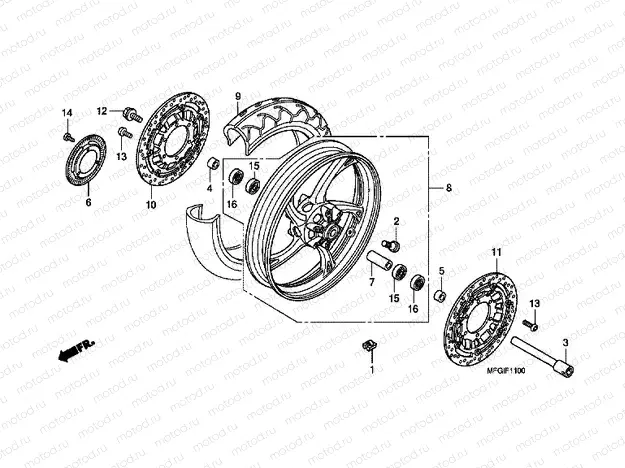 F-11 FRONT WHEEL