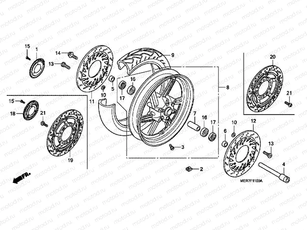 F-11 FRONT WHEEL