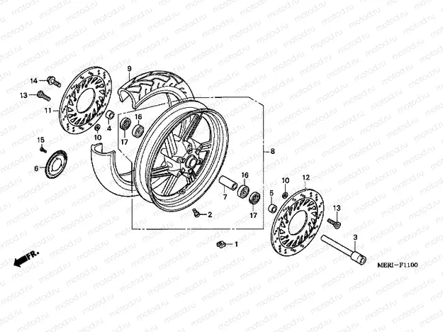 F-11 FRONT WHEEL