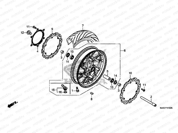 F-11 FRONT WHEEL