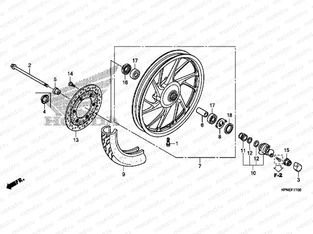 F-11 FRONT WHEEL