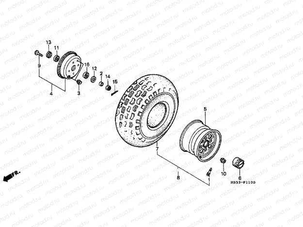 F-11 FRONT WHEEL