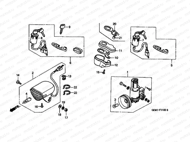 F-11 HEADLIGHT / COMBINATION SWITCH